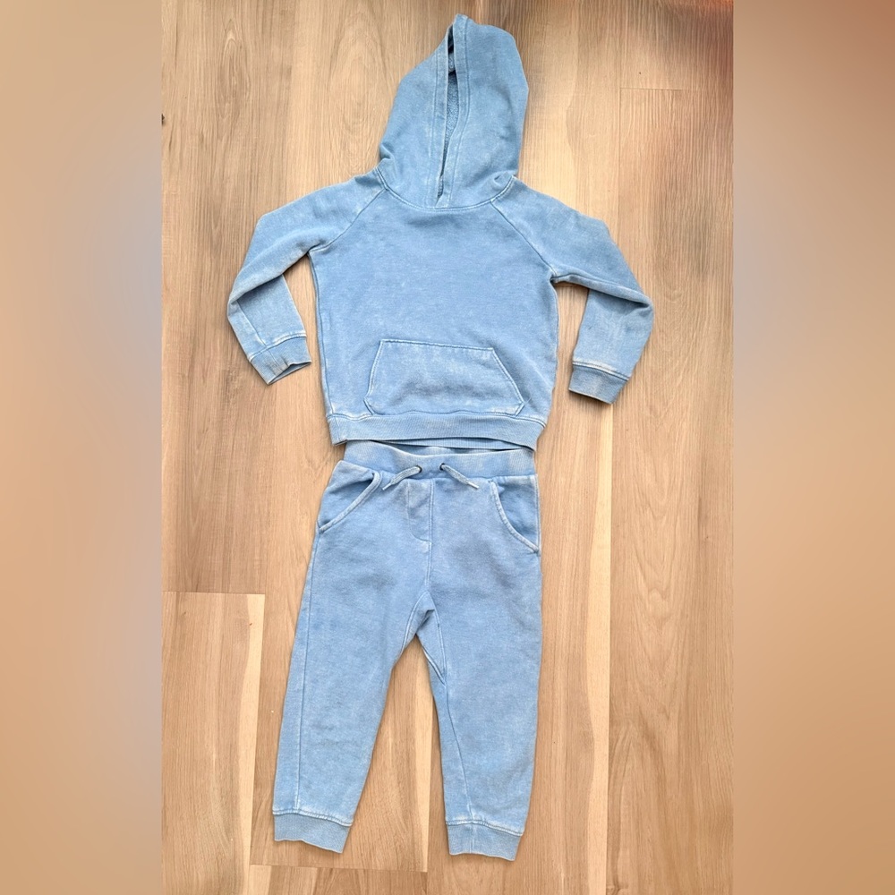 Kids Blue Hoodie and Jogger Set